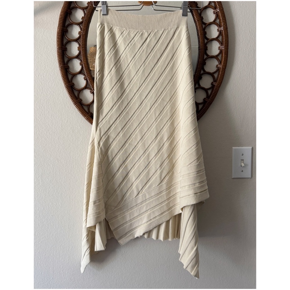 NWT Stella McCartney wide ribbed knit skirt midi size S FW23 - Picture 3 of 9